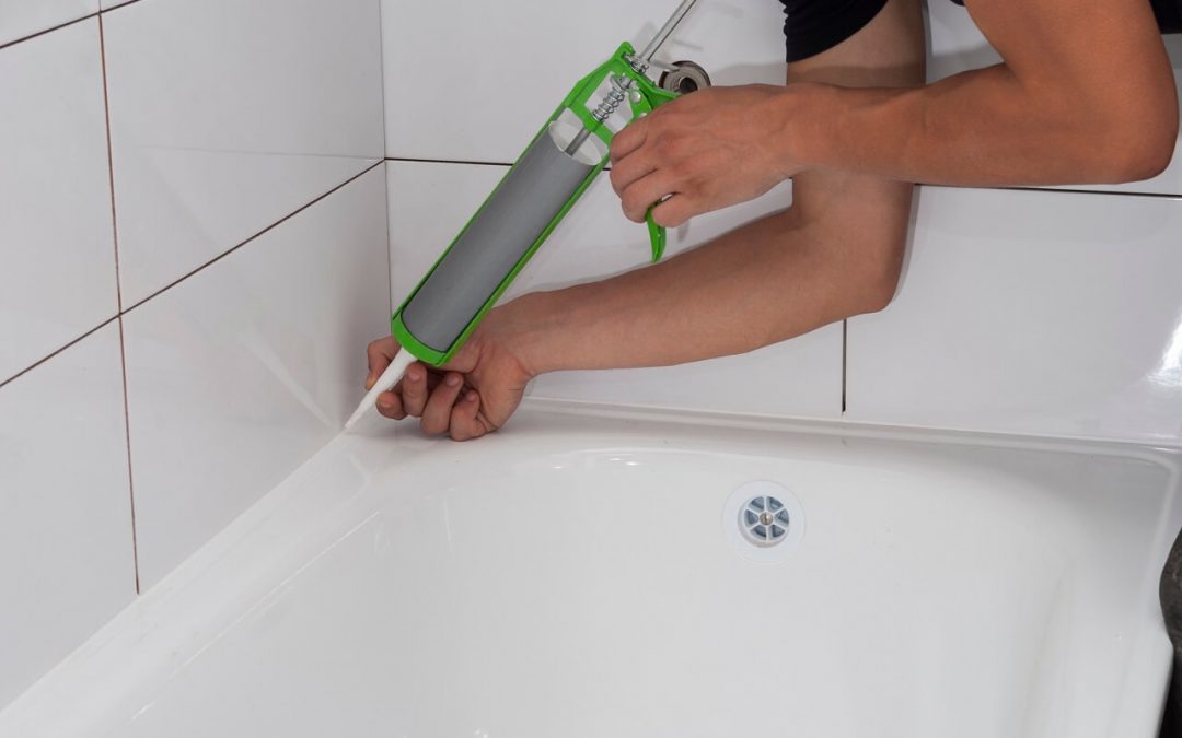 prepare for a home inspection by reapplying caulk around tubs and sinks